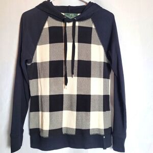 Lauren Ralph Lauren Active Women's Hooded Waffle Knit Top Size M